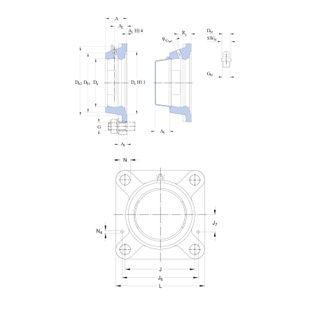 Корпус подшипника F208 SNR