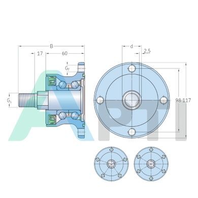 Ступиця BAA 0006 SKF Agri Hub