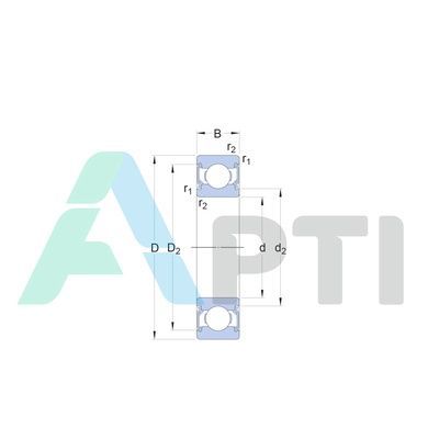 Підшипник 607 2RSH SKF