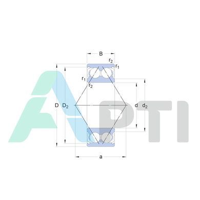 Підшипник 3001 ZZ EXL
