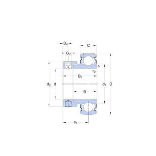 Підшипник YET205/AG SKF
