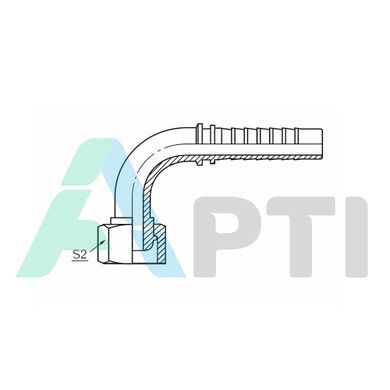 Фітінг DN 12 (М20*1,5) DKM кутовий 90&deg; (30191)