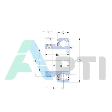 Підшипник YET211-200 SKF