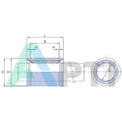 Підшипник LM 25 UU EXL