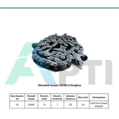 Мысовая цепь 395381.0 CLAAS Corio Conspeed кукуруза (Chrome Pin) Donghua