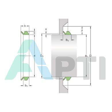Сальник CR 35VSR SKF (87328281)