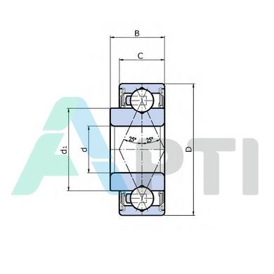 Підшипник 204 XAGR (204PY3) SNR
