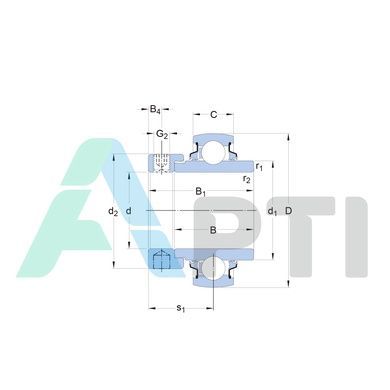 Підшипник YEL209-112-2DW/AG SKF