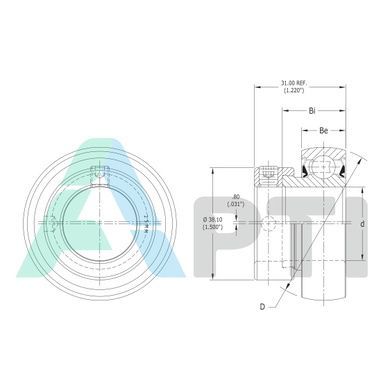 Підшипник PER.FH205 PEER