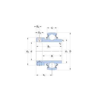 Подшипник YEL208-2DW/AG SKF