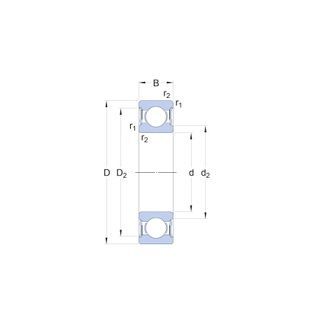Подшипник 61907 2RS1 SKF