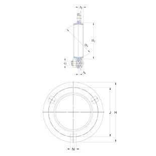 Корпус подшипника PF 209 SNR