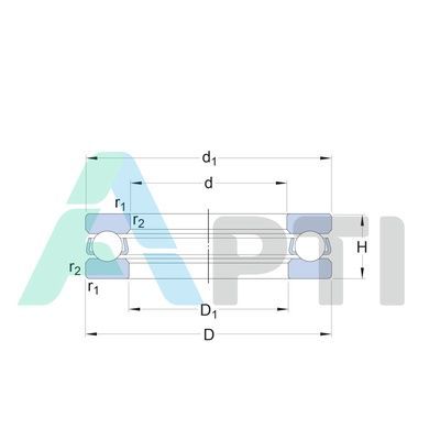 Підшипник 51209 SKF
