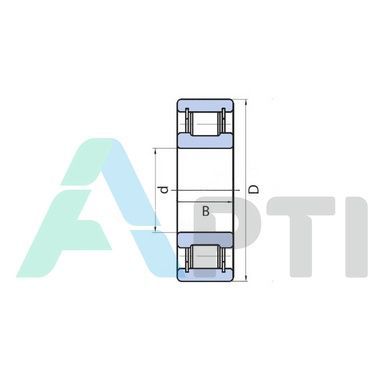 Підшипник 102605 (NCL605V) EXL