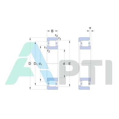 Подшипник 12313 (NF313) EXL