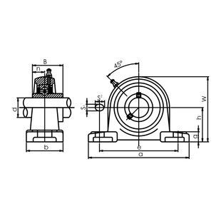 Корпус із підшипником UCP202 EXL