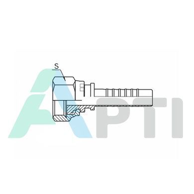 Фитинг DN 25 (М42*2,0) DKMF плоский торец (20211)