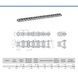 Цепь приводная роликовая ПР-19,05-3180-2, ISO 12B-1 (5,00м) Donghua